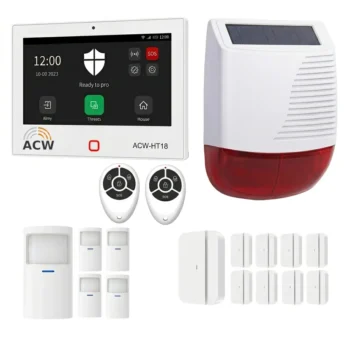 Sistema antifurto professionale HT718 per ville e grandi case con Wi-Fi 4G e 433MHz