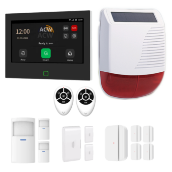 Antifurto casa HT714 con sensori vibrazione per protezione preventiva trilocale