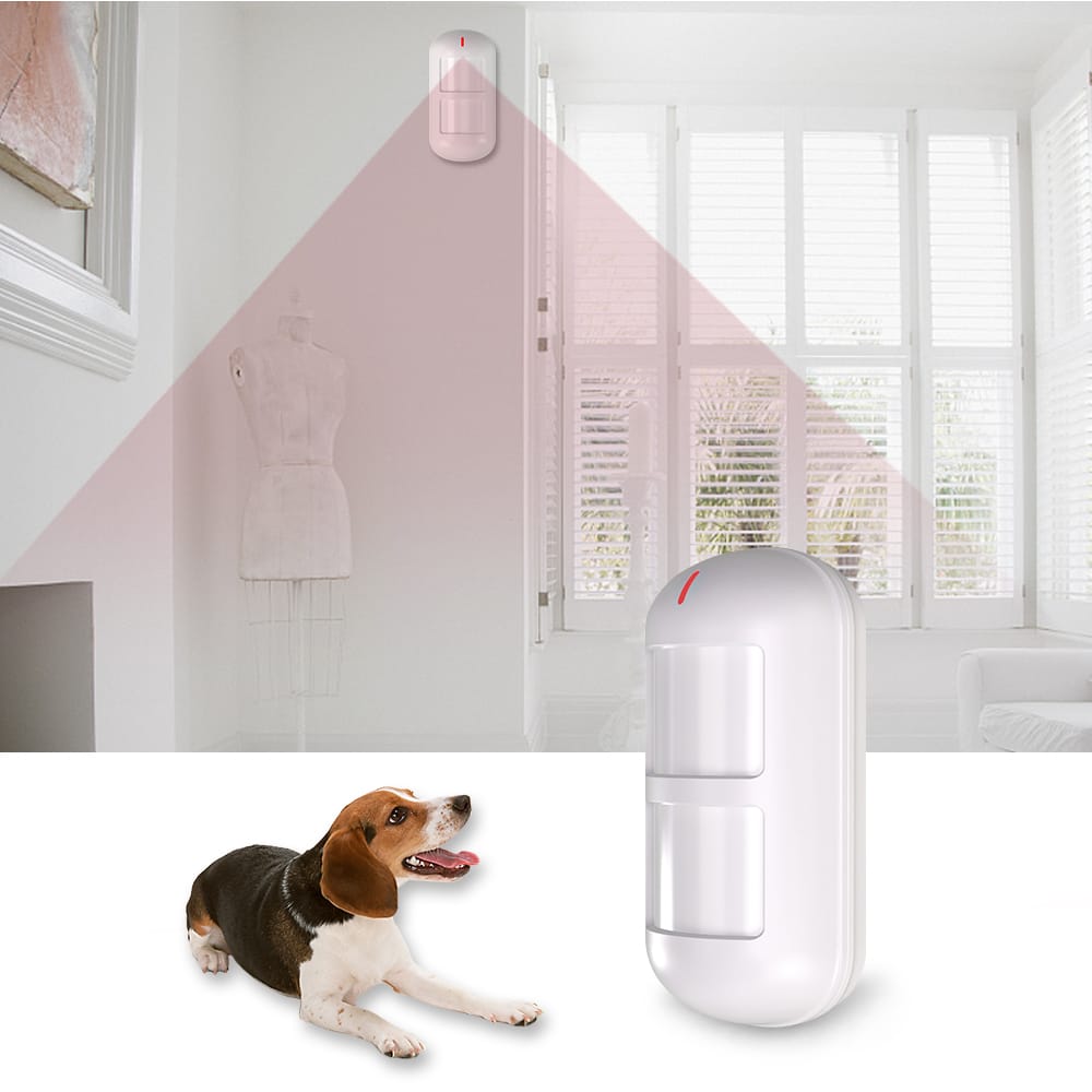 Sensore di movimento wireless per centrale di allarme Pir Pet Immune volumetrico - SMDPI25